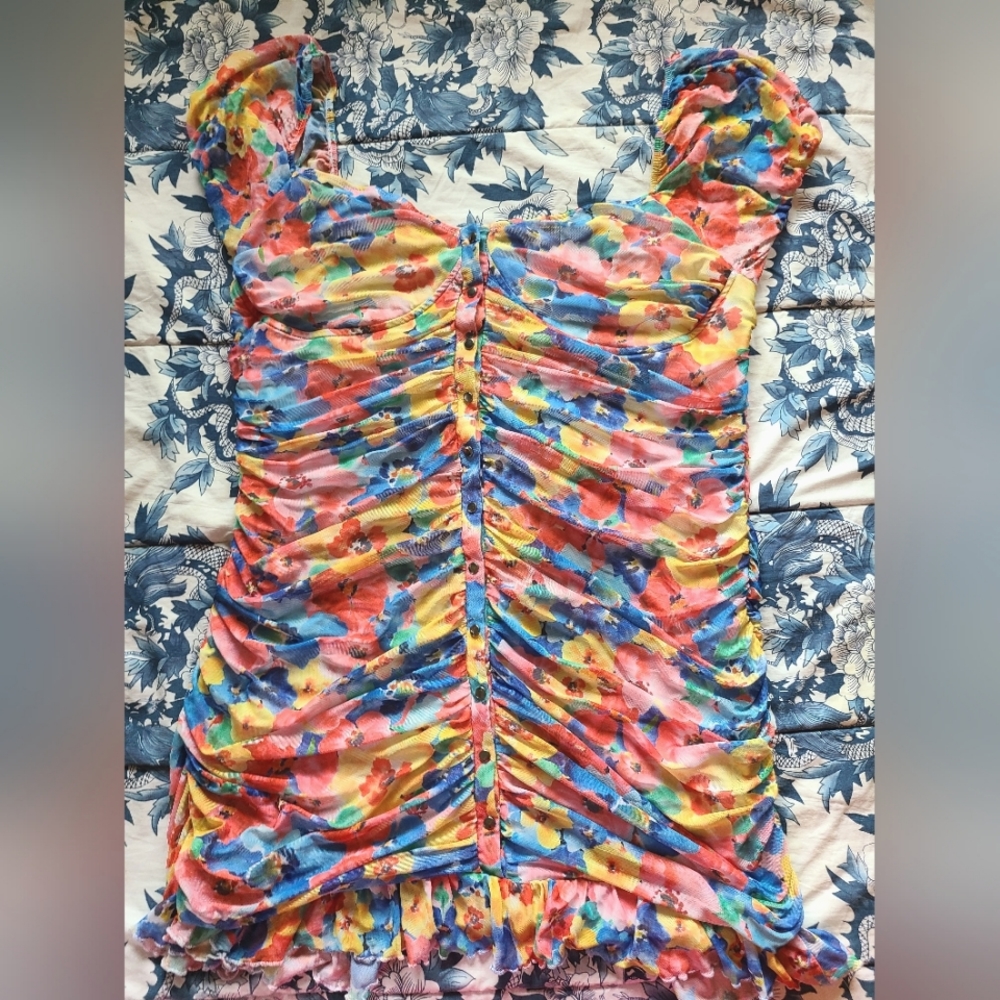 Current Mood Plus Size Floral Mini Dress Size 3X